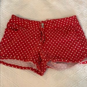 Delia’s Red polka dot shorts